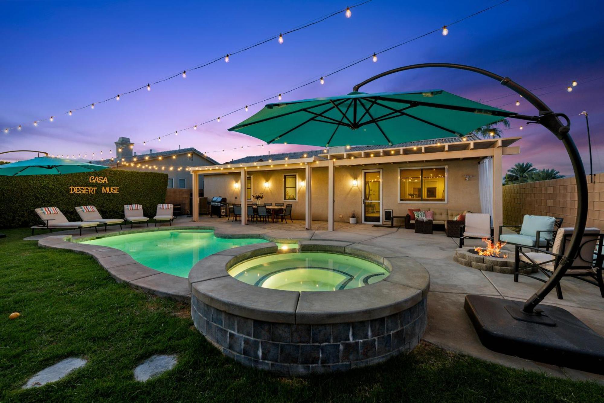 Casa Desert Muse With Heated Pool Spa Firepit Mini Golf And Games Индиоу Екстериор снимка