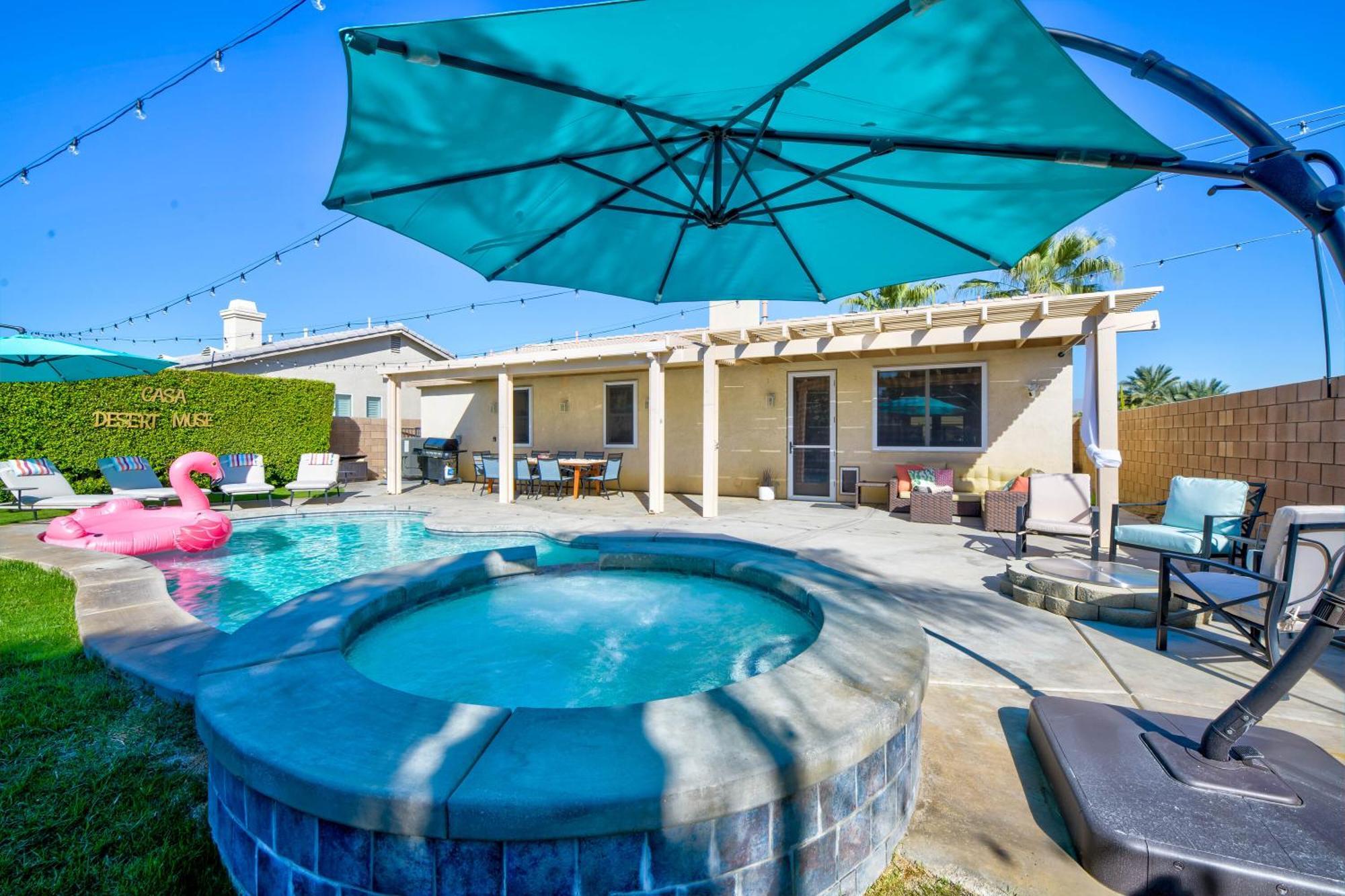 Casa Desert Muse With Heated Pool Spa Firepit Mini Golf And Games Индиоу Екстериор снимка