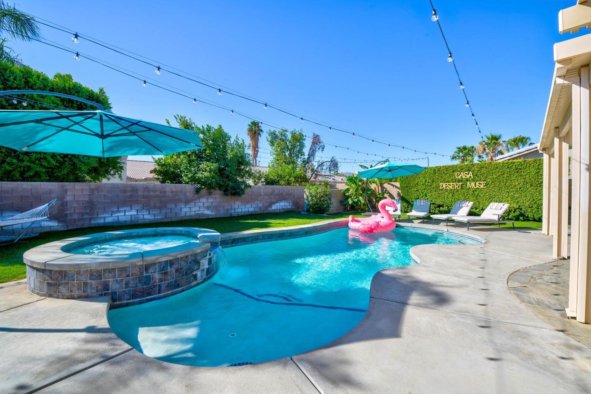 Casa Desert Muse With Heated Pool Spa Firepit Mini Golf And Games Индиоу Екстериор снимка