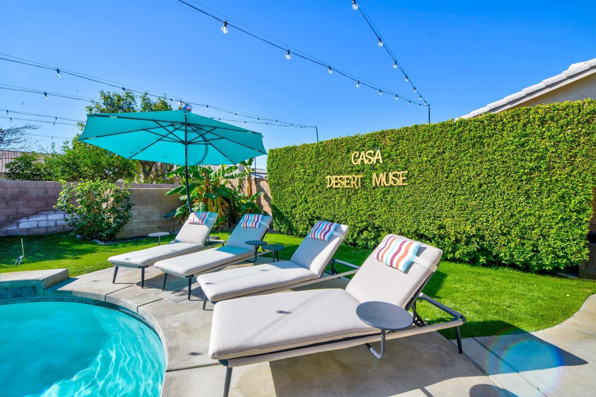 Casa Desert Muse With Heated Pool Spa Firepit Mini Golf And Games Индиоу Екстериор снимка